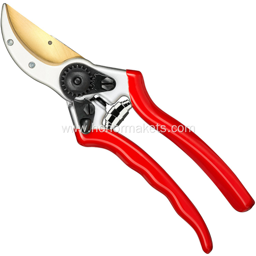 Professional garden pruning shears secateurs for cutting, customized titanium pruner scissor